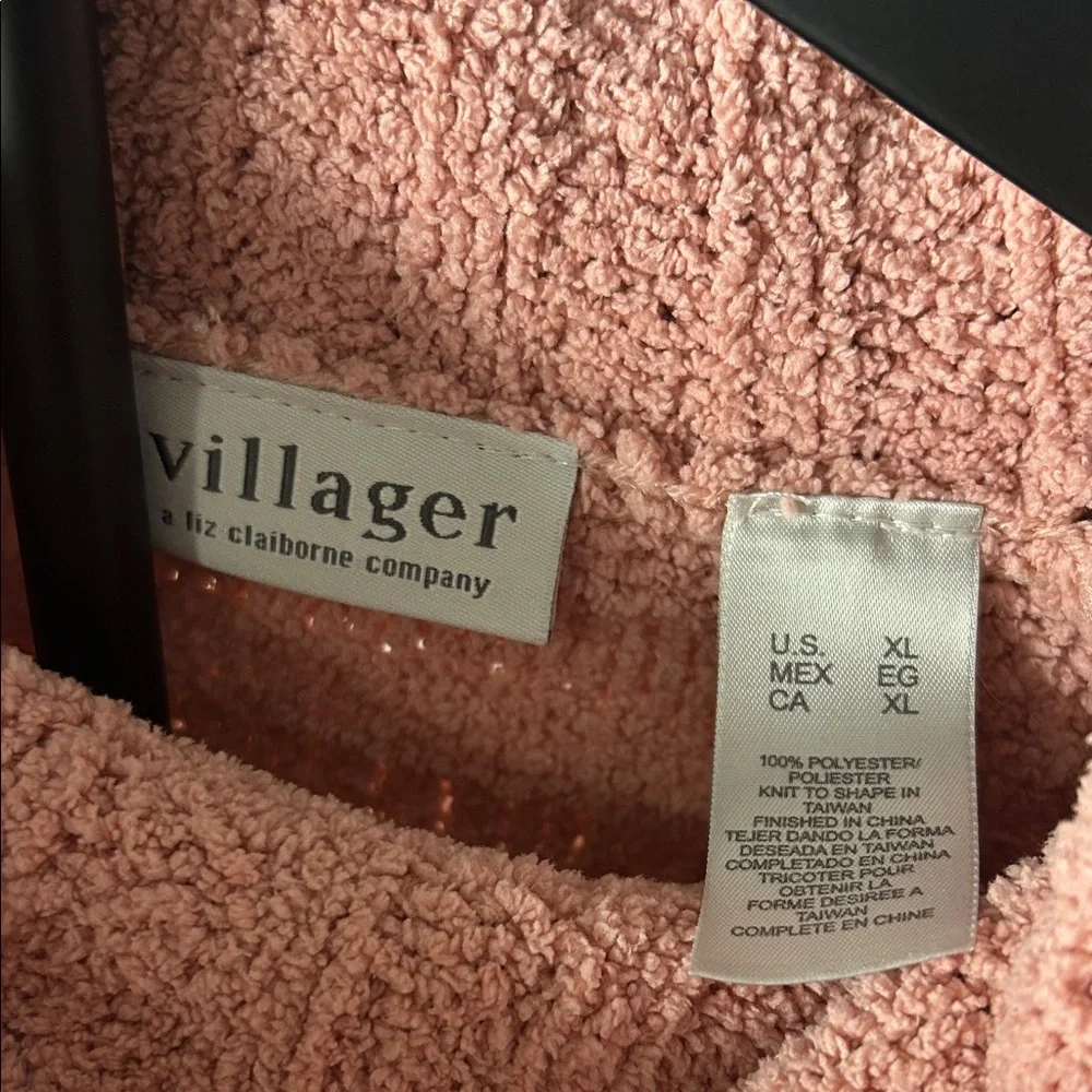 Liz Claiborne Pink Cowl Neck Sweater - Picture 2 of 8